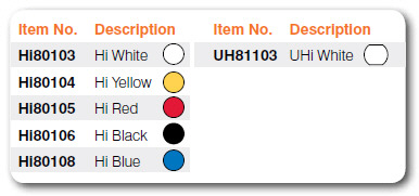 High Temperature Chalk Markers color choices offered by IMC Marks